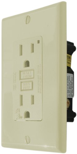 Valterra DG15VVP 15 Amp GFI Receptacle with LED Indicator Light Ivory