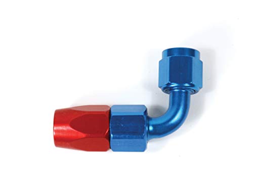 SPEEDFX 510890 -8AN 90 Degree Swivel Hose End Fitting Red Blue