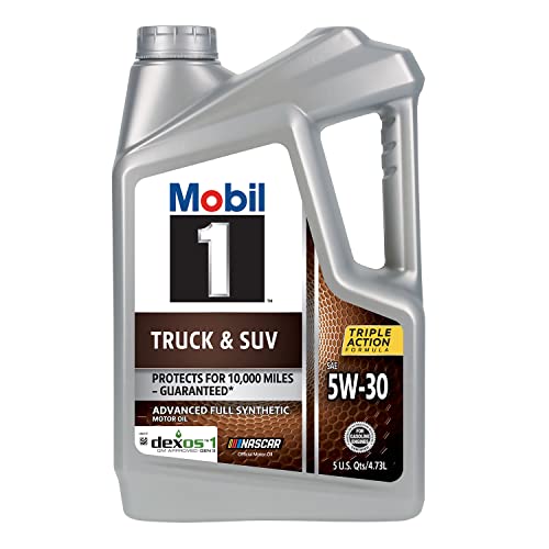 Mobil 124596 Truck & SUV Full Synthetic Motor Oil 5W-30 5 Quart