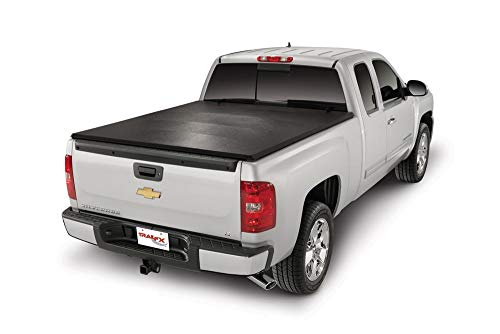 TrailFX TFX1115 Soft Tri-Fold Tonneau Cover Black Vinyl with Aluminum Rails