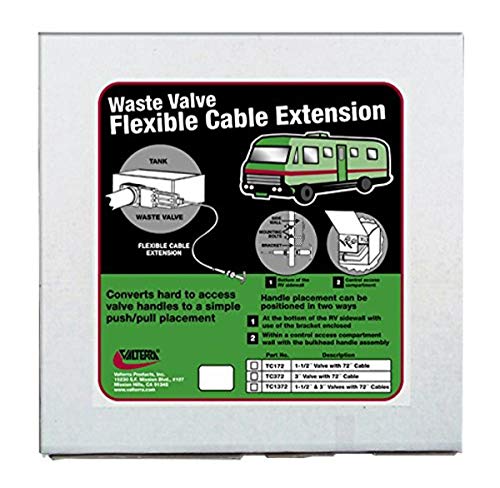Valterra TC1372 Flexible Cable Kit 72" RV Waste Valve System