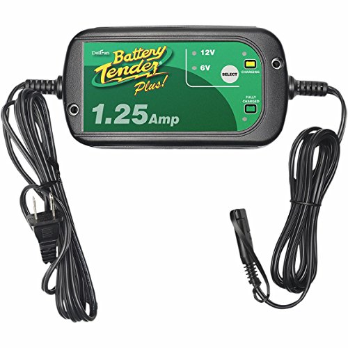 Battery Tender 0220211DLWH Plus High Efficiency 12V/6V 1.25A Selectable Battery Charger