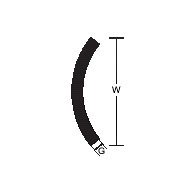 Taco Metals S11-4511P20 3/4" Stainless Steel Hollow Back Rub Rail 20 Foot