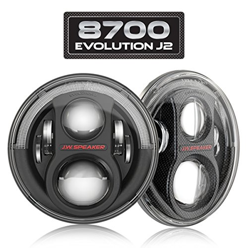 J.W. Speakers 8200461 Ring Kit For Fitment Of 7" Round J.w. Speaker Led Headlights In 2017 Jeeps With Factory Leds