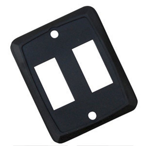 Valterra DG215VP Black Double Switch Face Plate