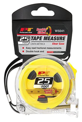 Performance Tool W5041 25' Clear Tape Measure