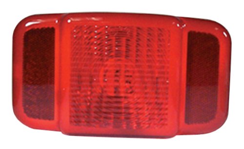 Peterson Fluid B45715 Replacement Lens for 457/457L Light Series - Red Rectangular