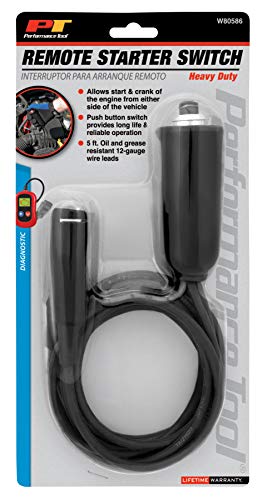 Performance Tool W80586 Heavy Duty Remote Starter Switch with 5-Ft Leads