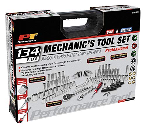 Performance Tool W30501 134pc Mechanic'S Tool Set