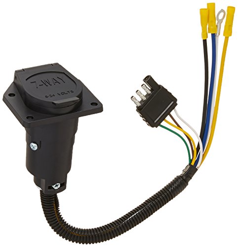 Valterra A10-7084VP 7-Way To 4-Way Pre-Wire Harness, 12in, Carded