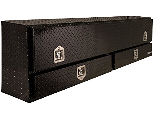 Buyers 1725651 Aluminum Topsider Contractor Toolbox 88" Black Diamond Tread
