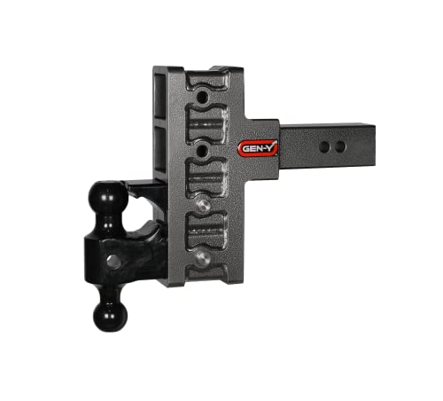 Gen-Y Hitch GH-924 Mega-Duty 2.5" Adjustable Drop Hitch with Dual Ball & Pintle