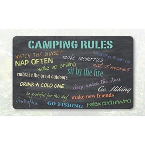 Kittrich STRB-14846-20 Anti Ftigue Kitchn Mat Camp Rules
