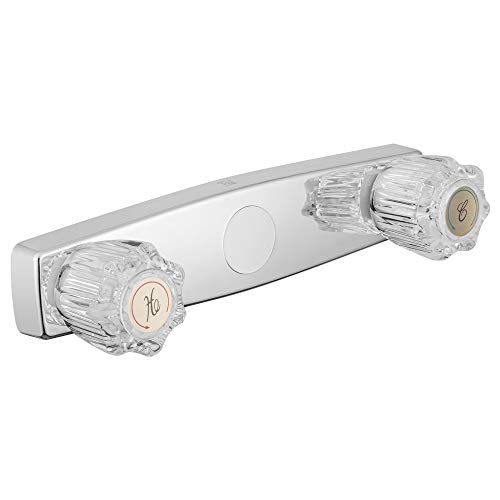 Dura Faucet DFSA600ACP RV Shower Faucet with Chrome Finish and Acrylic Knobs