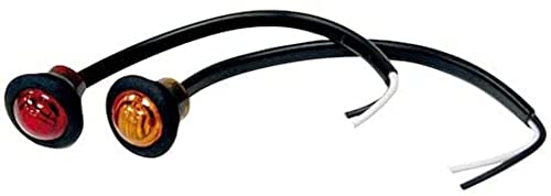 Buyers 5627524 3/4 Inch Round LED Marker Light Amber 3-LED