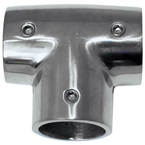 Whitecap Industries 6143C 1" 90 Degree Stainless Steel Tee Rail Fitting