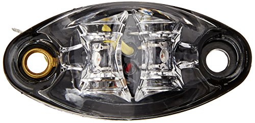 Valterra DG52440VP Dragon's Eye LED Marker Light - Amber - 2 Diode - Clear Lens