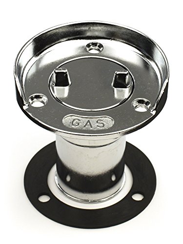 Whitecap Industries S-7021C 1-1/2" Gas Hose Deck Fill with Splash Guard