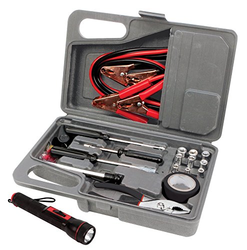 Performance Tool W1556 Roadside Emergency Safety Tool Kit with Jumper Cables