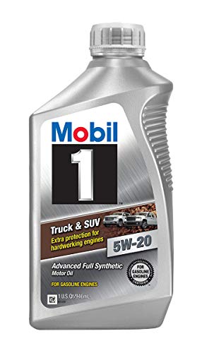 Mobil 124574 Truck & SUV 5W-20 Synthetic Motor Oil 1 Quart