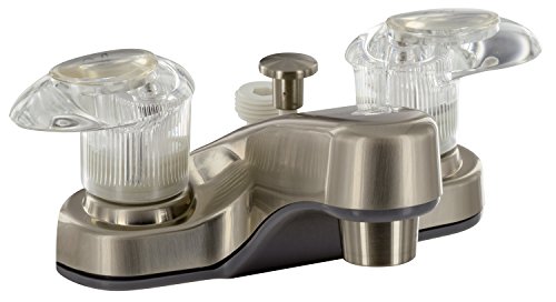 Valterra PF222441 RV Lavatory Faucet with Shower Diverter Brushed Nickel