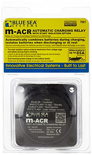 Blue Sea Systems 7601BSS M-Series Automatic Charging Relay 12/24V 65A