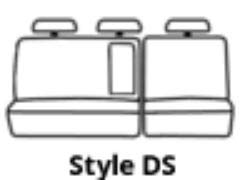 Covercraft SS8489WFGY Endura Waterproof SeatSaver Second Row Seat Cover Grey