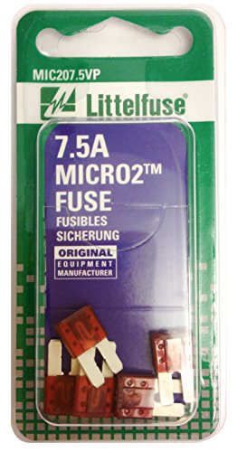 Littelfuse MIC2075VP Micro2 7.5 Amp Blade Fuse 32V Brown (Pack of 5)