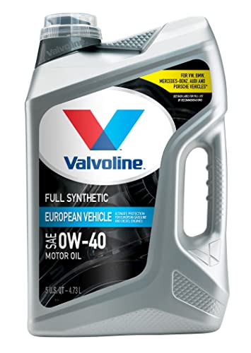 Valvoline 881155 European Vehicle Full Synthetic Sae 0w-40 Motor Oil 5 Qt