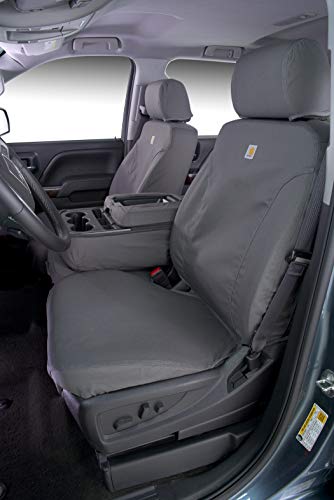 Covercraft SS2538PCCH Polycotton Seatsaver Custom Front Row Seat Covers Charcoal
