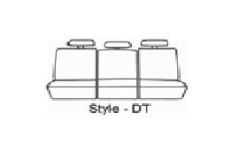 Covercraft SS3480WFGY Waterproof Polyester Seatsaver Custom Front Row Seat Covers Grey