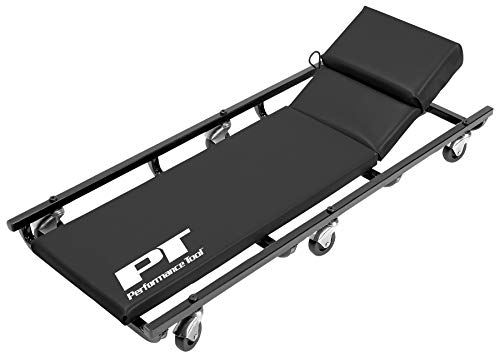 Performance Tool W85005 40" Mechanic's Creeper with Adjustable Headrest and 6 Casters