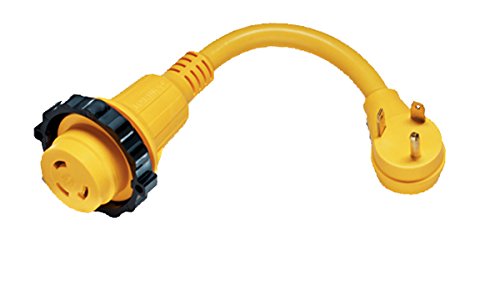 Marinco 1PCMRV 30 Amp RV Locking Adapter Pigtail Cable 1 Foot