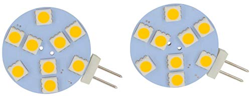 Valterra DG72626WVP JC10 G4 LED Disc Bulb Soft White 180 Lumen 2-Pack