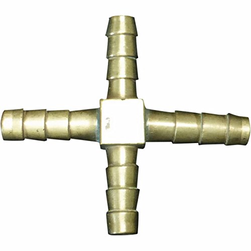 Helix Racing Products 0533460 Hose Splicer Brass 1/4" 4-Way