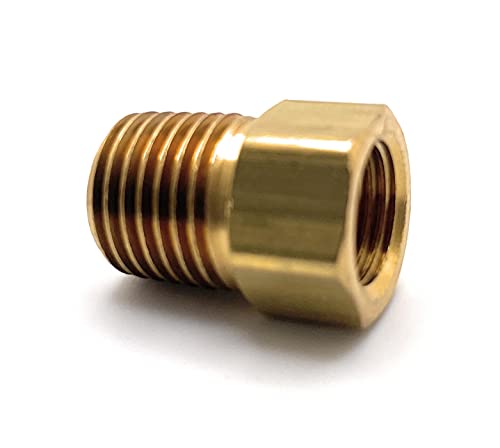 AP ME2132P Brass Propane Adapter Fitting 1/4" Female Inverted Flare x 1/4" Male NPT