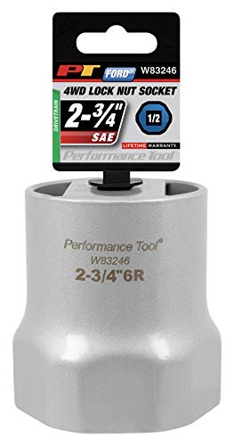 Performance Tool W83246 1/2 Drive Lock Nut Socket, 2-3/4-Inch Used On Ford F-250 And F-350 Trucks