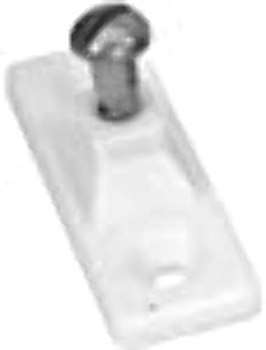 Whitecap Industries 3415WP Nylon Side-Mount Deck Hinge White, Pair