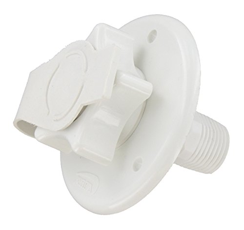 Valterra A010168 RV Fresh Water Inlet with Check Valve - 2-3/4 Inch White