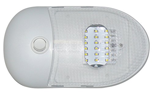 Valterra DG65429VP Slim Line Single LED Dome Light 5500K Daylight White
