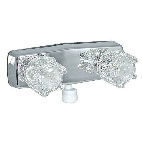 Valterra PF213324 RV Shower Faucet 4-Inch Chrome with Vacuum Breaker