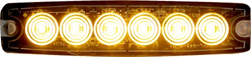 Buyers 8892200 Amber 6 LED Strobe Light 5-1/8 Inch Surface Mount