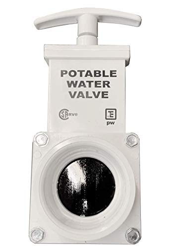 Valterra T1001APW Fresh Water Gate Valve 1-1/2" Spigot x Slip White