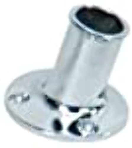 Whitecap Industries S5002C Chrome Plated Brass Flagpole Socket 1 Inch