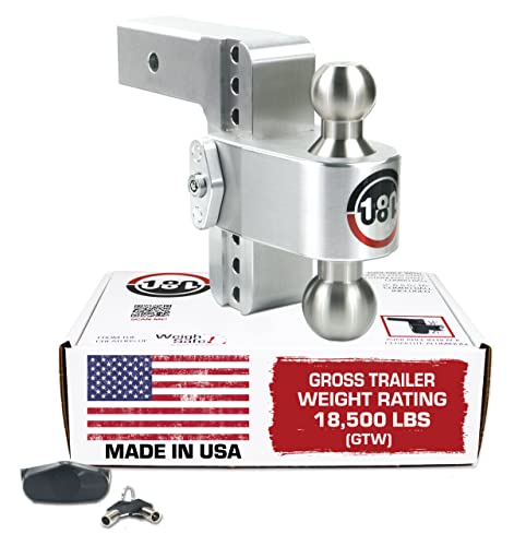 Weigh Safe LTB6-2.5 Adjustable Turnover Ball Mount 6" Drop 2.5" Shank 14500 lbs GTW