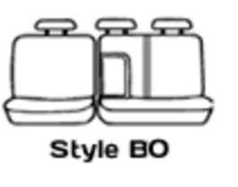 Covercraft SS8485PCCH Polycotton Seatsaver Custom Second Row Seat Cover Charcoal