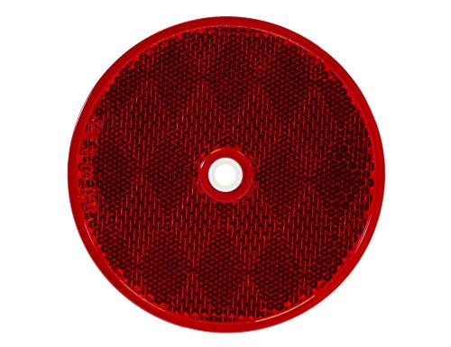 Buyers 5623316 3.1875 Inch Red Round Dot Bolt-On Reflectors