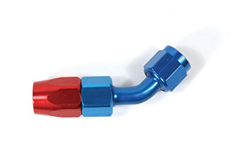 SPEEDFX 510845 -8AN 45 Degree Swivel Hose End Fitting Red/Blue