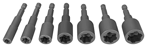 Performance Tool W8699 7 Pc. X-Trax Nut-Driver Set