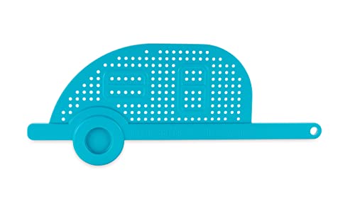Camco 53385  RV Shaped Pot Pasta Drainer, Teal